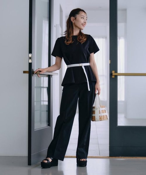 《M Maglie le cassetto×吉田理紗》凛と“サマみえ”ペプラムブラウス シャツ・ブラウス T1648967058(12650円)