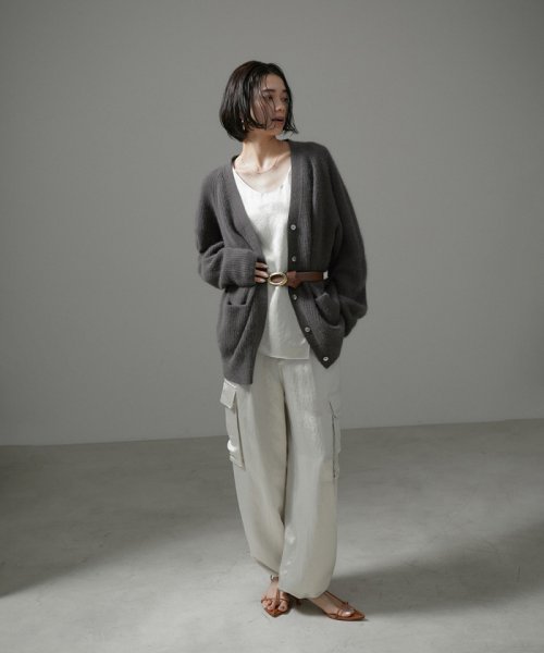 FOX WOOL片畦Vネックニットカーディガン R1676269455(12870円)