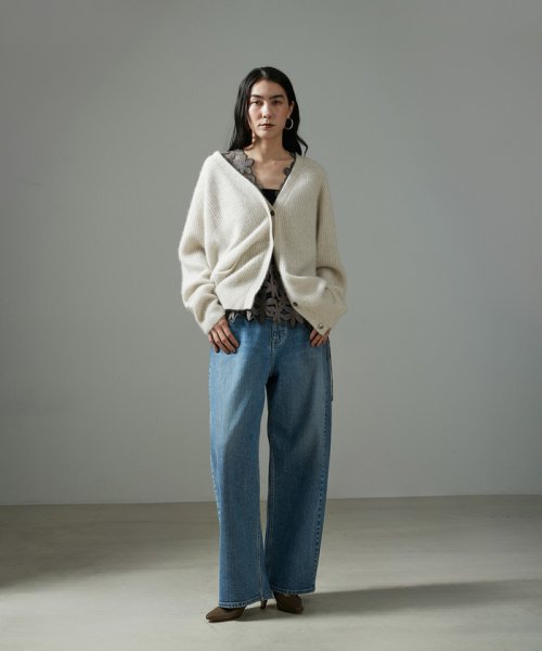 FOX WOOL片畦Vネックニットカーディガン R1676269455(12870円)