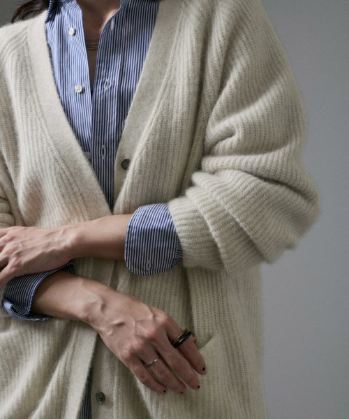 FOX WOOL片畦Vネックニットカーディガン R1676269455(12870円)