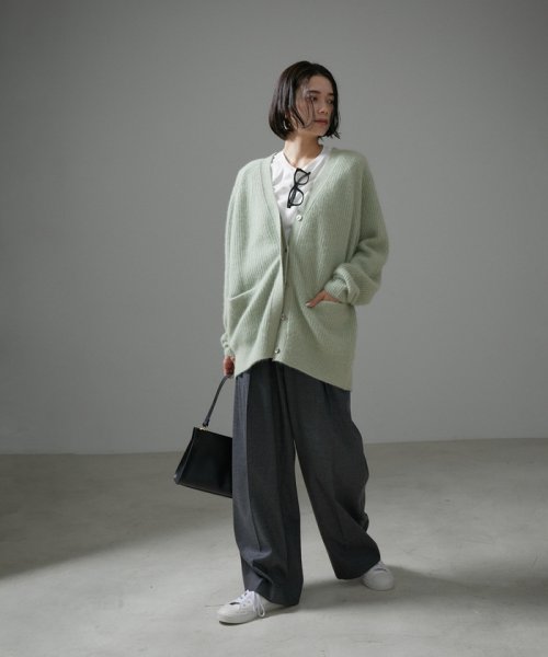 FOX WOOL片畦Vネックニットカーディガン R1676269455(12870円)