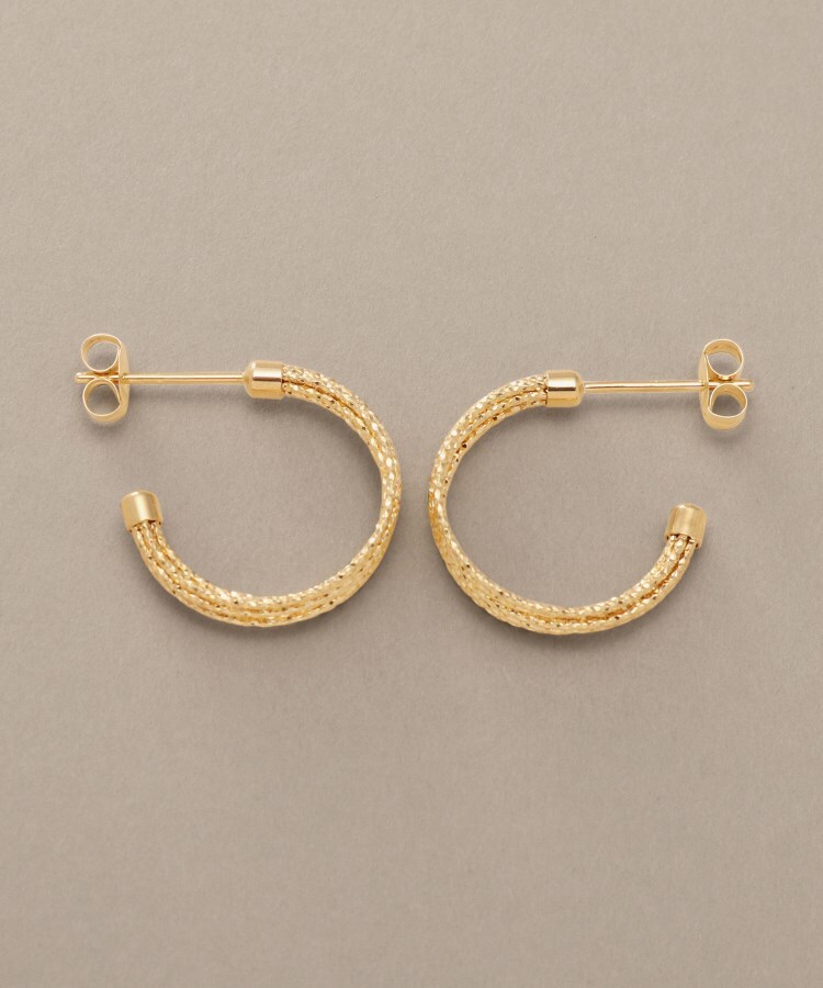 K18ミラーカット7連 フープピアス S115627491 ブランド