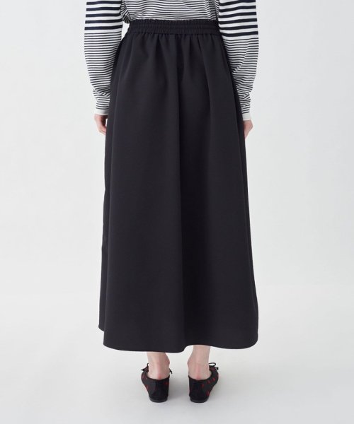 シアーサッカーギャザーロングスカート 