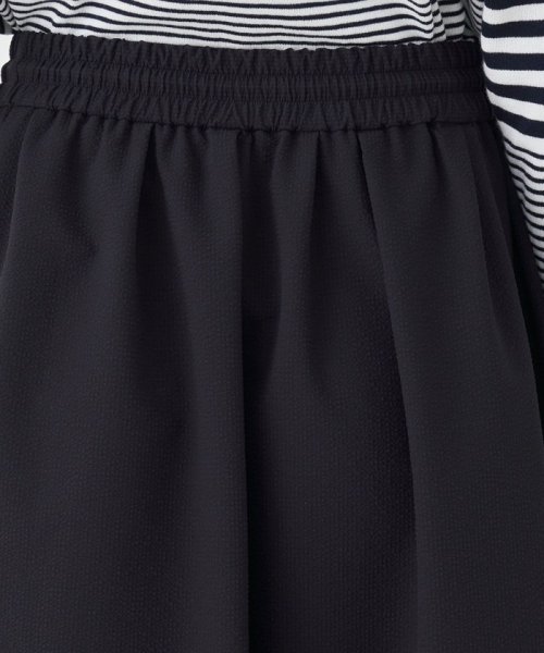 シアーサッカーギャザーロングスカート 