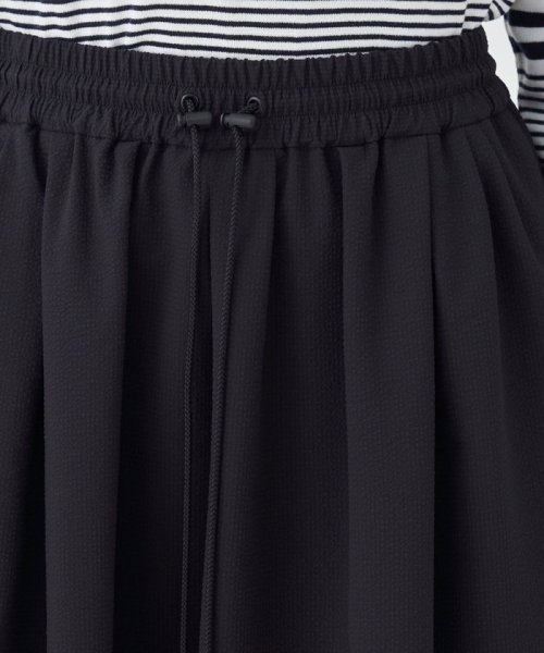 シアーサッカーギャザーロングスカート 