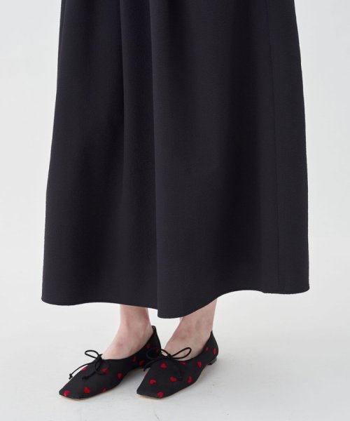 シアーサッカーギャザーロングスカート 