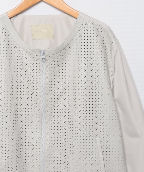 ノーカラージャケット 