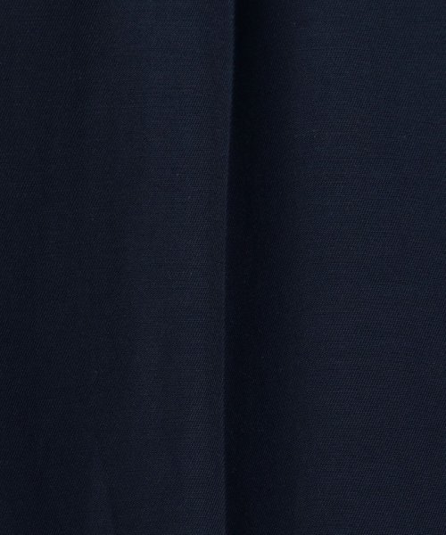 コットンアセテートツイル タックフレアパンツ 