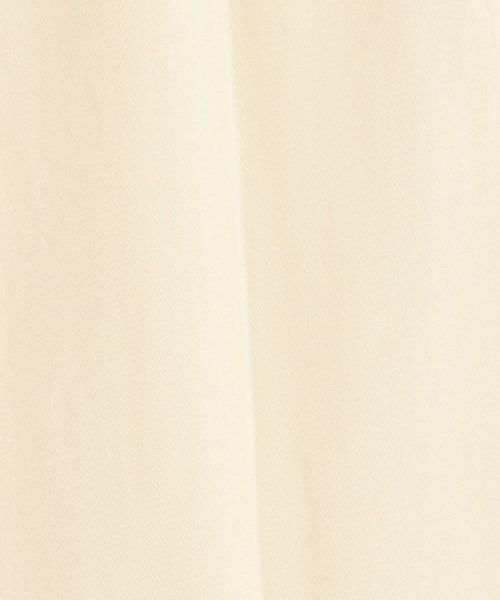 コットンアセテートツイル タックフレアパンツ 