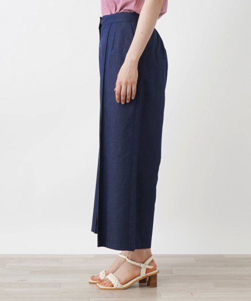 ワイドクロップドパンツ 