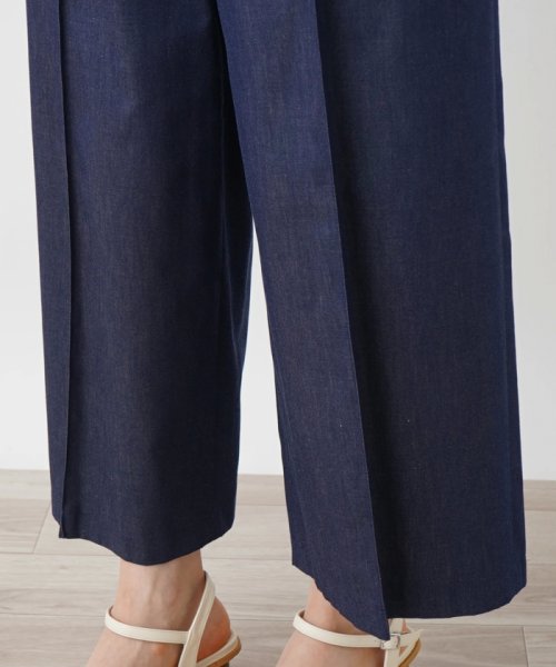 ワイドクロップドパンツ 