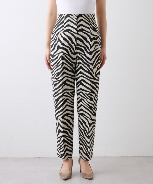 ゼブラプリントハイウエストパンツ 