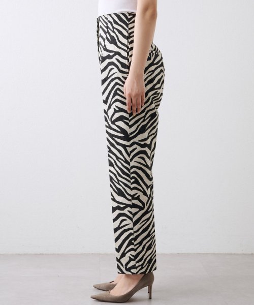 ゼブラプリントハイウエストパンツ 