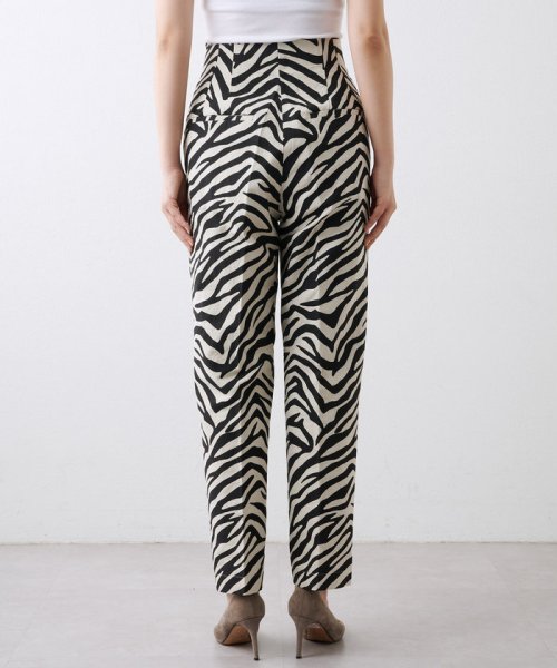 ゼブラプリントハイウエストパンツ 