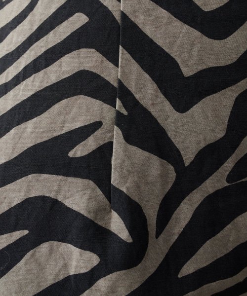 ゼブラプリントハイウエストパンツ 