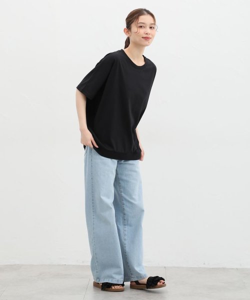 きれいめドルマンＴシャツ トップス Ｔシャツ レディース 半袖 ハニさら 接触冷感 人気・おすすめ｜使いやすい・旅行におすすめ 品質保証 全国発送 日本国内発送・最短翌日お届け