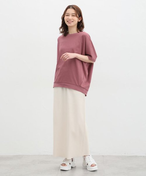 きれいめドルマンＴシャツ トップス Ｔシャツ レディース 半袖 ハニさら 接触冷感 人気・おすすめ｜使いやすい・旅行におすすめ 品質保証 全国発送 日本国内発送・最短翌日お届け