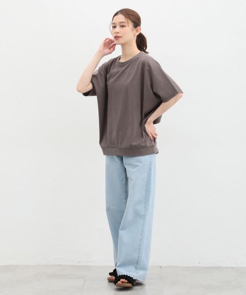 きれいめドルマンＴシャツ トップス Ｔシャツ レディース 半袖 ハニさら 接触冷感 人気・おすすめ｜使いやすい・旅行におすすめ 品質保証 全国発送 日本国内発送・最短翌日お届け