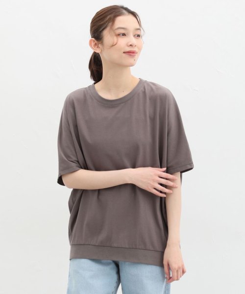 きれいめドルマンＴシャツ トップス Ｔシャツ レディース 半袖 ハニさら 接触冷感 人気・おすすめ｜使いやすい・旅行におすすめ 品質保証 全国発送 日本国内発送・最短翌日お届け