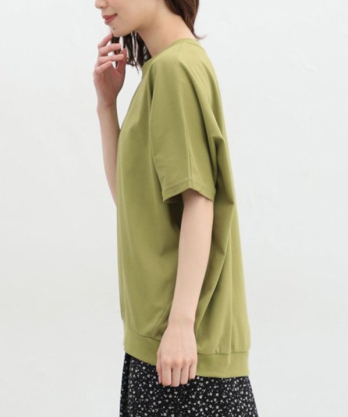 きれいめドルマンＴシャツ トップス Ｔシャツ レディース 半袖 ハニさら 接触冷感 人気・おすすめ｜使いやすい・旅行におすすめ 品質保証 全国発送 日本国内発送・最短翌日お届け