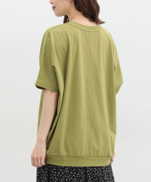 きれいめドルマンＴシャツ トップス Ｔシャツ レディース 半袖 ハニさら 接触冷感 人気・おすすめ｜使いやすい・旅行におすすめ 品質保証 全国発送 日本国内発送・最短翌日お届け