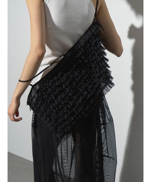 メッシュフリルビスチェ 予めご了承ください