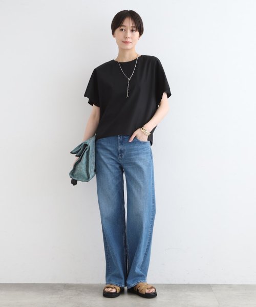 【洗える／UVケア／接触冷感／SETUP可能】ブロード素材フレンチブラウス  L1281299296(9724円)