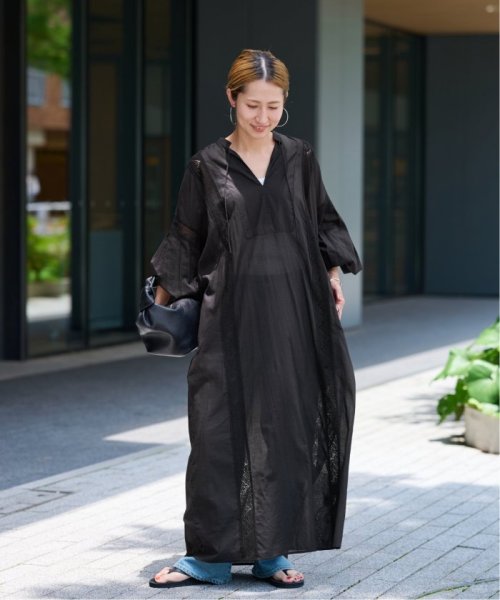 ファインボイルシームレースカフタンワンピース FRAMeWORK 着用サイズ： 手洗い可能