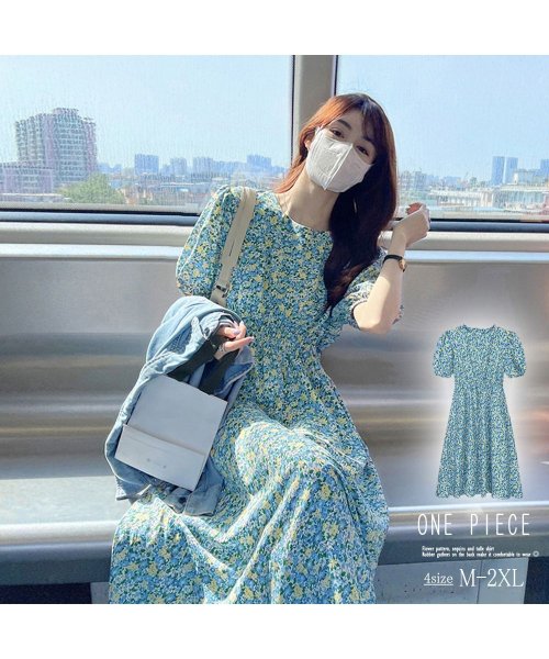 セール】花柄 ロングワンピース レディース 春夏(504660012  