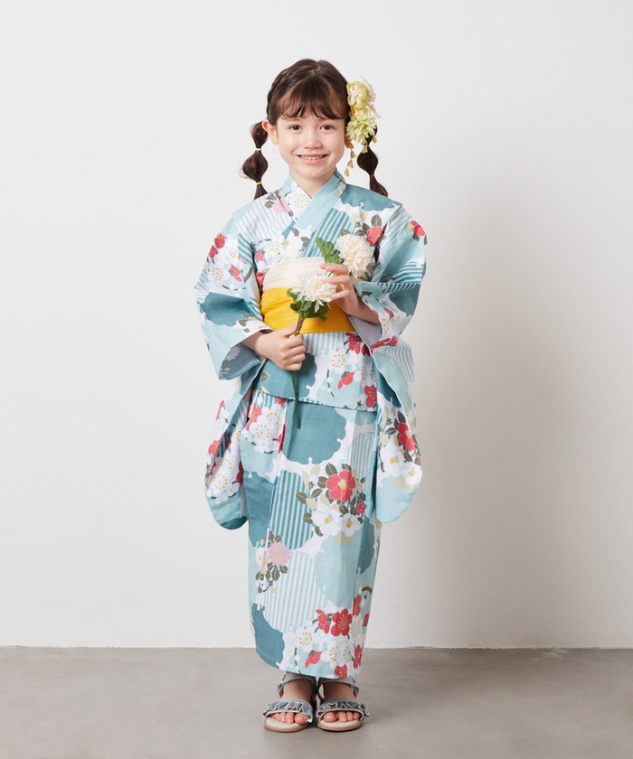 新品 メゾピアノ 桜柄 浴衣 メゾピアノ 浴衣 サイズ120 桜柄 浴衣