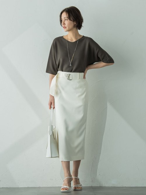 【新色追加】ホールガーメント5分袖ニットプルオーバー≪手洗い可能≫ 