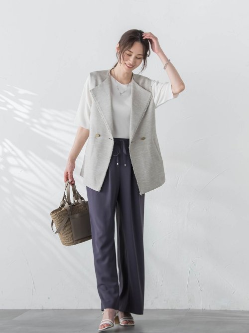 【新色追加】ホールガーメント5分袖ニットプルオーバー≪手洗い可能≫ 