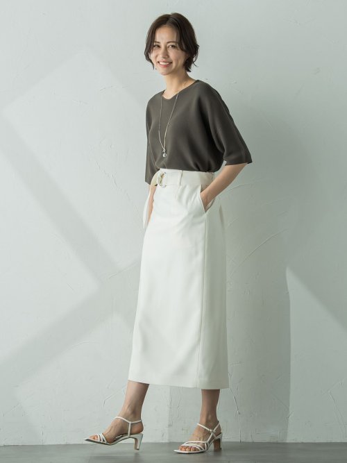 【新色追加】ホールガーメント5分袖ニットプルオーバー≪手洗い可能≫ 