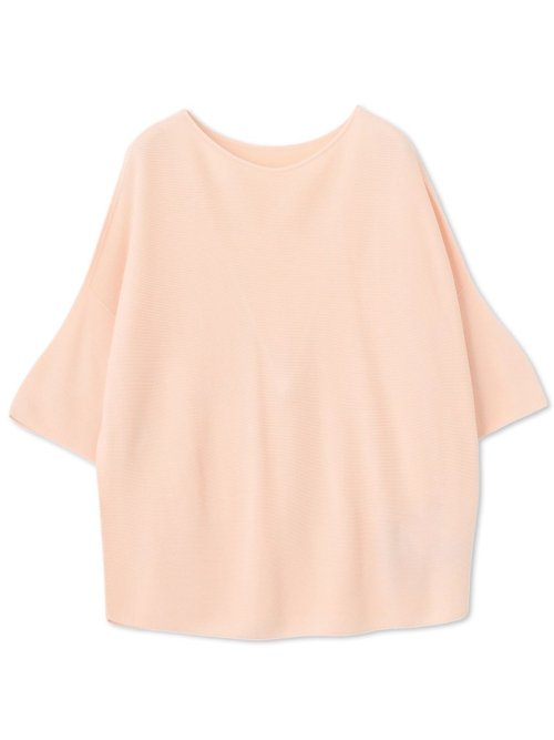 【新色追加】ホールガーメント5分袖ニットプルオーバー≪手洗い可能≫ 