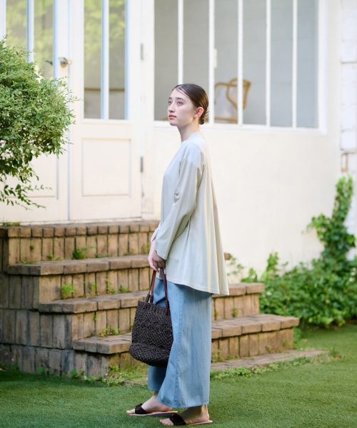 【接触冷感 洗える】袖ターンナップのライトハオリ 