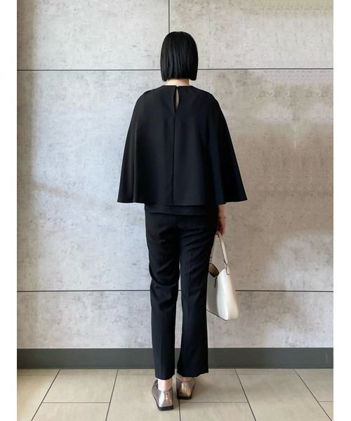 コサージュブラウステーパードパンツSET 5cm 予めご了承ください 総丈 ウエスト ヒップ 股上 2cm 股下 わたり幅 裾幅