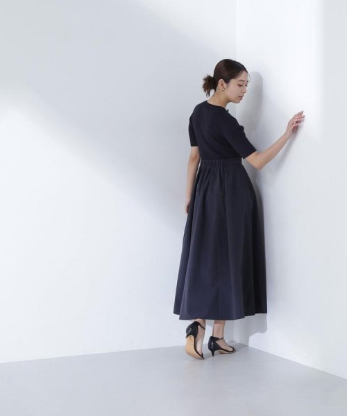 ハーフジップニットドッキングワンピース なし