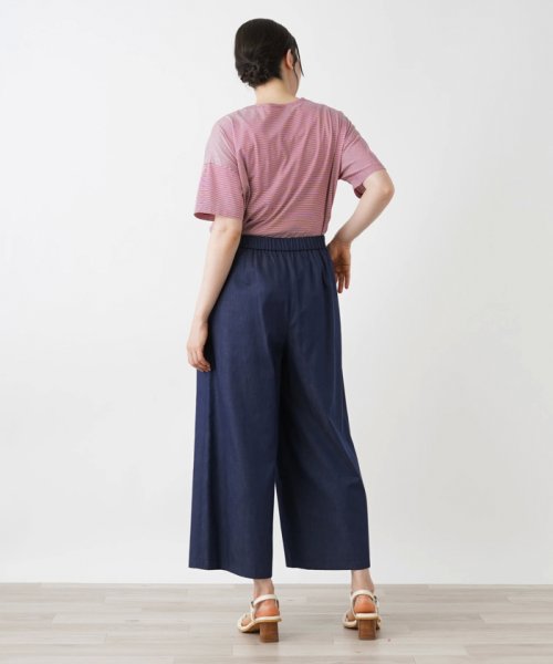 ワイドクロップドパンツ 