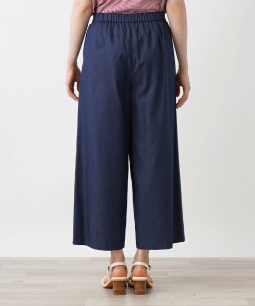 ワイドクロップドパンツ 