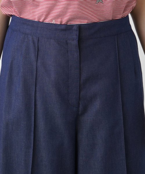 ワイドクロップドパンツ 