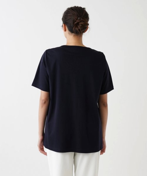 刺繍半袖Tシャツ【Leilian WHITE LABEL】 WHITE LABEL