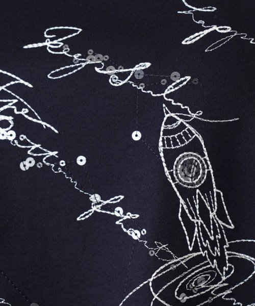 刺繍半袖Tシャツ【Leilian WHITE LABEL】 WHITE LABEL