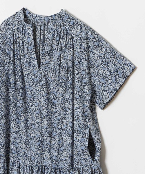 ペイズリープリントティアードワンピース 