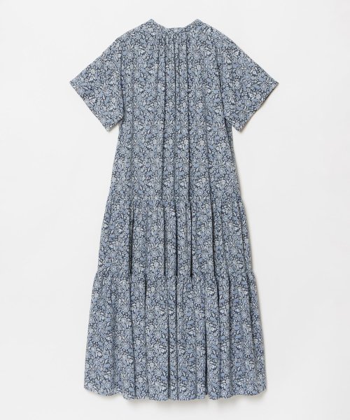 ペイズリープリントティアードワンピース 