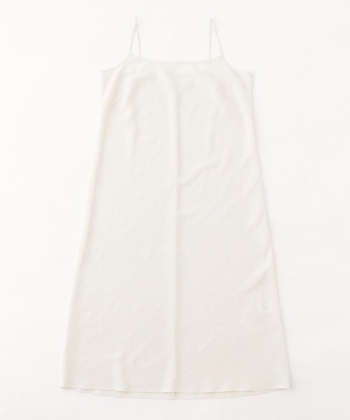 フラワーパネルプリント サックドレス 