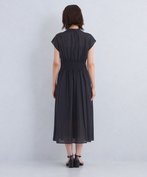 カッセン ウエストタック フレンチスリーブ ワンピース 