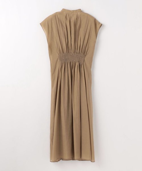 カッセン ウエストタック フレンチスリーブ ワンピース 