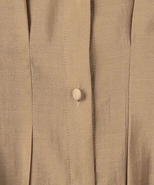 カッセン ウエストタック フレンチスリーブ ワンピース 