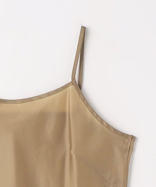 カッセン ウエストタック フレンチスリーブ ワンピース 