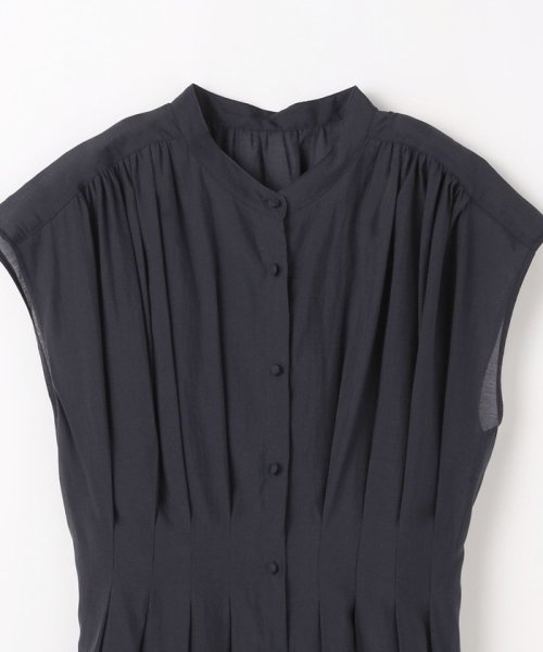 カッセン ウエストタック フレンチスリーブ ワンピース 